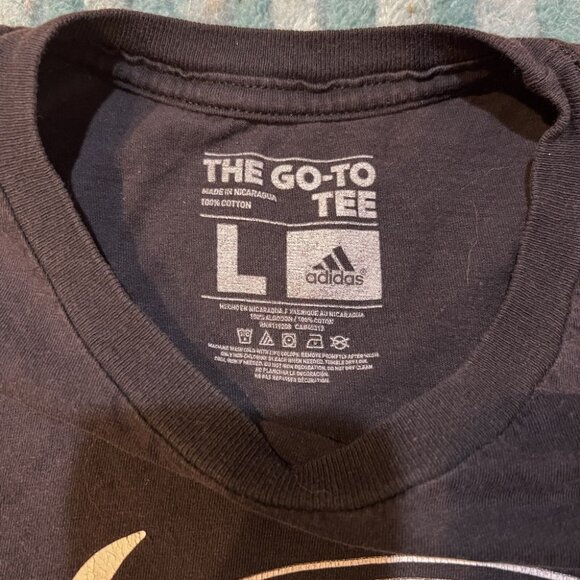 Adidas Brooklyn Nets T-Shirt Black Size L Basketball - Picture 4 of 4